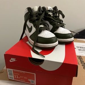 Nike Dunk High Olive/White Kid Sz 11C
